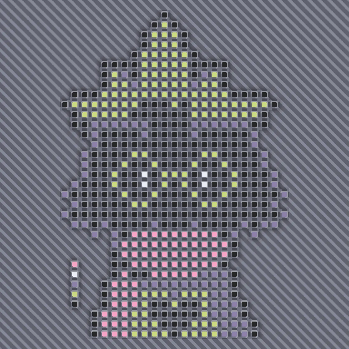 Ralsei pixel art pt1